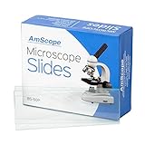 AmScope 50 Blank Microscope Slides, Pre-Cleaned