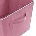 Casafield Set of 6 Collapsible Fabric Cube Storage Bins, Light Pink - 11