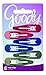 Goody Metal Contour Hair Snap Clips - 6 Count, Classic Colors - Just Snap Into Place - Suitable for All Hair Types - Pain-Free Hair Accessories for Women and Girls - All Day Comfor