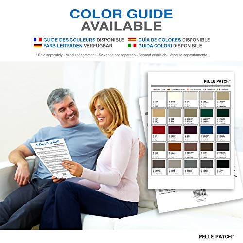 Pelle Patch - Leather & Vinyl Adhesive Repair Patch - 25 Colors Available - Heavy-Duty 11x16 - Dark Blue - Thumbnail 6