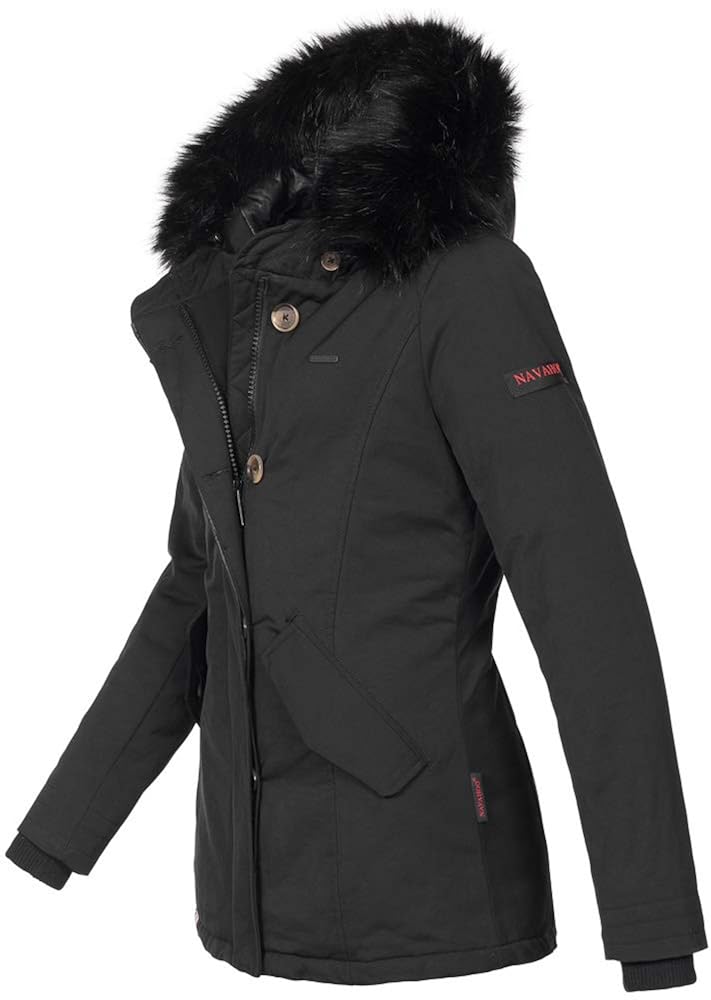 Navahoo Damen Winter Jacke Parka Mantel Winterjacke warm gef/&uuml;ttert B626