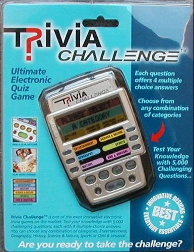 Handheld Electronic Trivia Quiz Game With 6 Categories By Trivia 