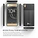 NageBee Xperia XA1 Ultra Case with [Full Cover Tempered Glass Screen Protector], [Brushed] Heavy Duty Defender Dual Layer Protector Case for Sony Xperia XA1 Ultra (Black)