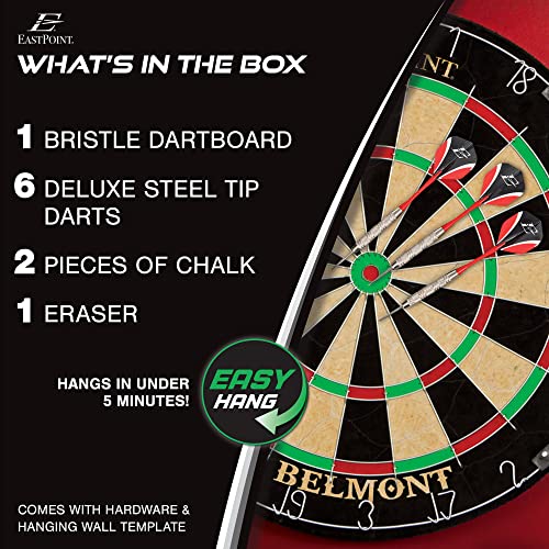 EastPoint Sports Belmont Bristle Dartboard and Set Features