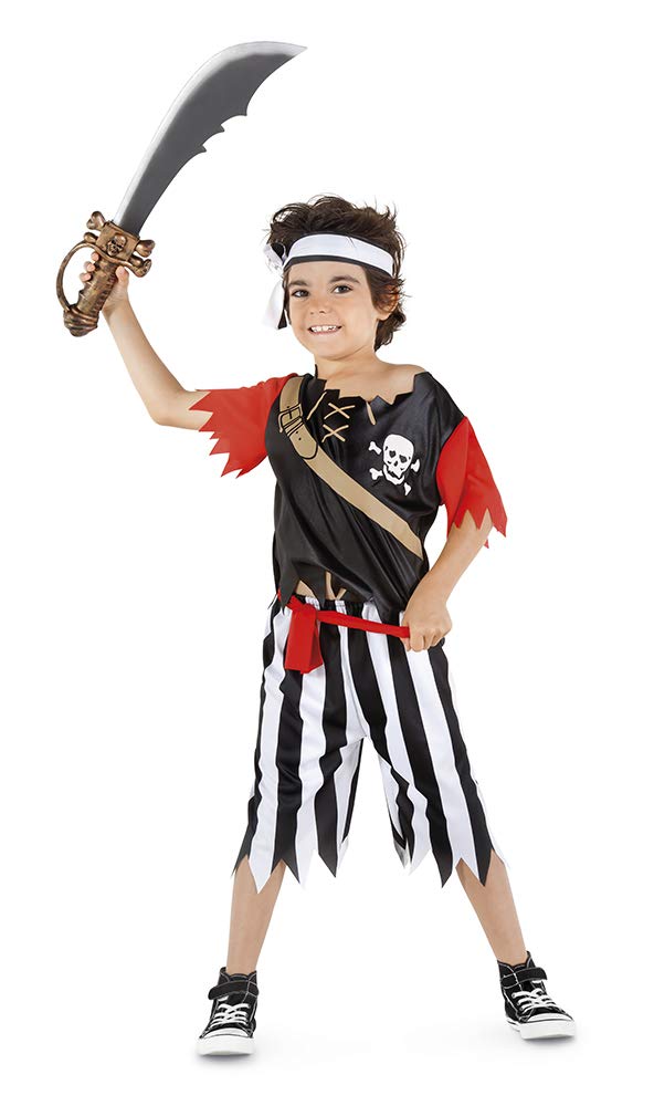 Rubies S8821-M Piratillo Costume, Black, Red, White, M