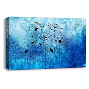 Canvas Wall Art Abstract Ink Storry World Painting Artwork for Home Prints Framed - 12x18 inches