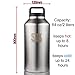 64 oz stainless steel water bottle, beer growler, thermos, double wall vacuum insulated with bonus carrying sleeve & a cleaning brush, SASQUATCH by SLK