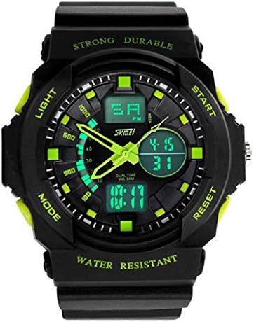 Military Watch,YISAI Mens Sport Digital LCD Alarm Date LED Waterproof Wrist Watch