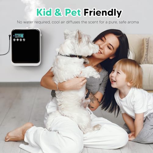 Waterless Essential Oil Diffuser, ShinePick Essential Oil Diffuser with Smart App, Large Capacity 240 ml Covers 1500 sq.ft. Suitable for Homes, Bedrooms, Offices, Spas, Hotels