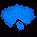 Amagabeli 100 Pcs Glow in The Dark Pebbles for Walkways Décor Glow Stones Rocks for Garden Outdoor Decorative Luminous Pebbles Gravel Fairy Garden Pathway Walkway Fish Tank Aquarium Ornaments in Blue
