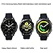 VIGOSS for Gear Sport Band/Galaxy Watch 42mm Band/Galaxy Watch Active 40mm Bands - 20mm Silicone Wristband for Samsung Galaxy Watch 42mm R810 & Gear Sport Smartwatch R600 (Black/Grey, S/M)