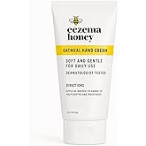 ECZEMA HONEY Oatmeal Hand Cream - Natural Hand & Body Lotion for Eczema Rash Relief - Eczema Cream for Dry, Itchy, Sensitive, & Irritable Skin (2 Oz)
