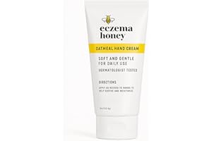 ECZEMA HONEY Oatmeal Hand Cream - Natural Hand & Body Lotion for Eczema Rash Relief - Eczema Cream for Dry, Itchy, Sensitive, & Irritable Skin (2 Oz)