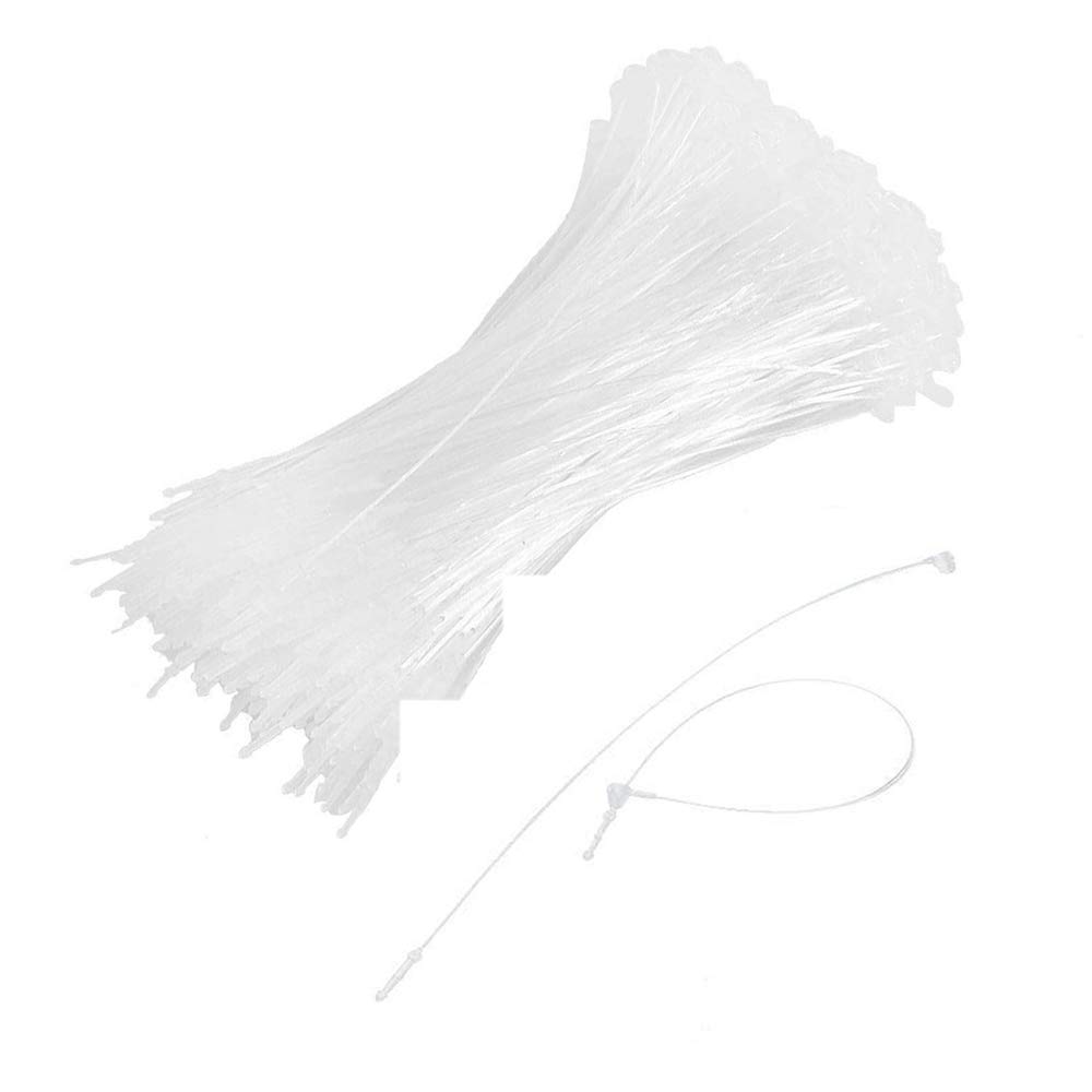 Yesallwas 3000 Pieces Plastic Fasteners, 5 Inch Clear Snap Lock Pins, Security Tags Pins for Pricing, Transparent Price Tags Loop for Clothing Crafts Price Tag Showing