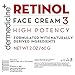 Retinol Cream For Face & Eye 3% Blend | Natural Anti Aging w/Jojoba Oil, Apricot Oil, Hyaluronic Acid & Squalane | Helps Smooth Fine Lines & Wrinkles & Brightens for Younger Skin
