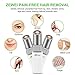 Facial Hair Removal for Women, Waterproof Painless Hair Remover Eyebrow Trimmer for Peach Fuzz, Chin Hair, Upper Lip Moustaches, Battery-Operated Lipstick Design