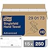 Tork Z-gevouwen papieren handdoeken Advanced 290173 – H3 vouwhanddoeken voor papieren handdoek dispenser – absorberend…