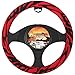 BDK Universal Fit Steering Wheel Cover - (Red Zebra)