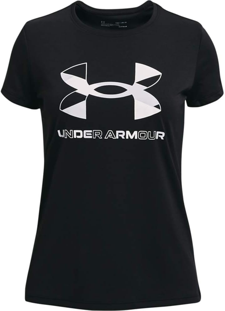 Under Armour Girls' Tech Graphic Big Logo Short-Sleeve T-Shirt: Clothing
