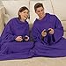 Snuggie The Original Wearable Blanket with Sleeves & Pockets for Adults| Functional Warm Cozy Super Soft Fleece| As Seen on TV Purple