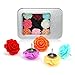 Yalis 12 Pcs Decorative Push Pins, Assorted Color Floret Creative Thumbtacks for Home or Office Whiteboard, Corkboard, Wall Holding Photo and Paper or Decoration, Gift for Loved Ones