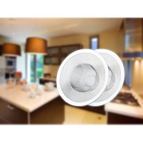 Sink Strainer 304 Stainless Steel Metal Drain 2pcs for Bathtub, Basin, Kitchen, Bathroom