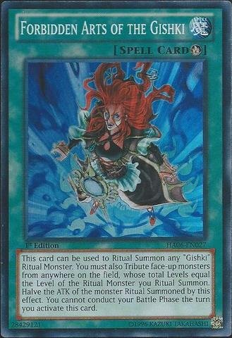 Yu-Gi-Oh! - Forbidden Arts of the Gishki (HA06-EN027) - Hidden Arsenal 6: Omega Xyz - 1st Edition - Super Rare