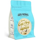 Java Works Coffee - Spiced Egg Nog Flavoured Coffee, 340 Grams