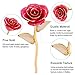 24K Rose Gold Leaf Christmas Her, Eternal Love Real Gold Plated Rose Flower, Valentine's Day, Wedding Anniversary, Birthday, Mother's Day ( Gold Leaves)