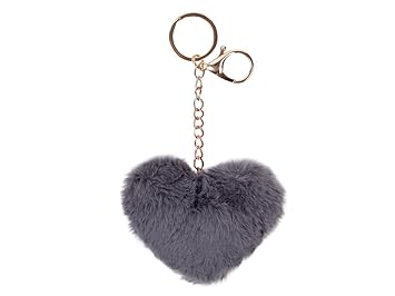 Fellbommel Herz Geschenkidee Herzform Schlüsselanhänger Handtasche Anhänger Fellanhänger von Alsino , Variante wählen:P619036
