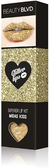 Glitter Lips Lip Kit - Midas Kiss, Cruelty Free, Waterproof view 2