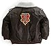 Up and Away Children's Medium-Weight A-2 Bomber Jacket in Brown With Nine Patches