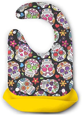 お食事エプロン 唾液タオル ビブ ベビースタイ 離乳食エプロン エプロン バンダナ 口拭き 防水裏地 ベビーよだれ デッド スカル かわいい 前掛け 女の子 男の子 赤ちゃん ベビー 食事用 出産祝い プレゼント 洗える 調整可能 Tarunniketanpublicschool Com