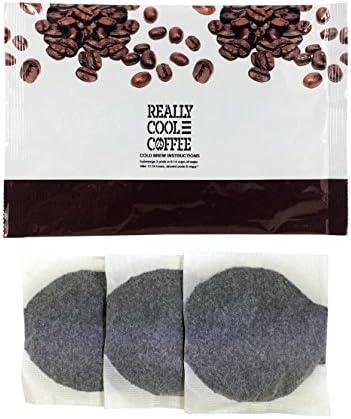 ReallyCoolCoffee Cold Brew Homemade Iced Coffee Kit (1 Foil Pouch, 3 Bags)