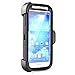 S4 Case,Galaxy S4 Case,Military Shockproof Protective Case and Holster for Galaxy S4 Dual layer Case with 360 Degrees Swivel Ring Kickstand (Black)