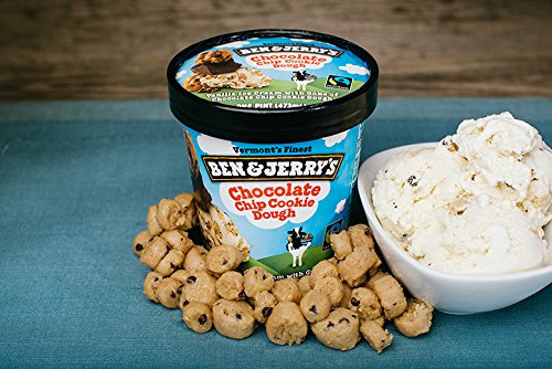 Ben & Jerry's - Vermont's Finest Ice Cream, Non-GMO - Fairtrade - Cage-Free Eggs - Caring Dairy - Responsibly Sourced Packaging, Chocolate Chip Cookie Dough, Pint (4 Count) - Thumbnail 6