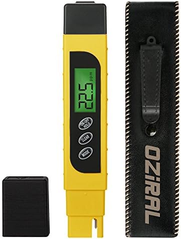 Water Quality Tester with Conductivity TDS Meter Temperature Oziral for Drinking Water Aquariums Professional Quality Accurate and Reliable Water Test Meter 0-9990ppm