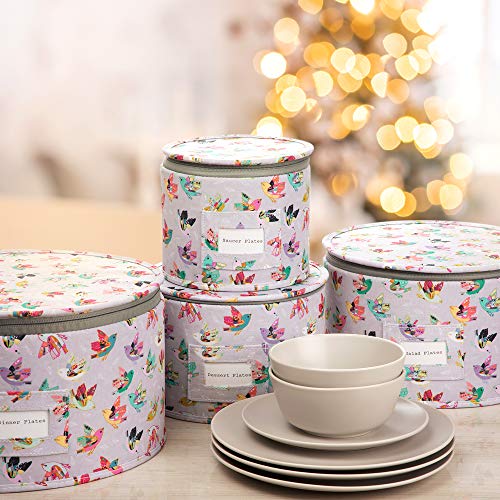 China Storage Containers, Set of 4, with Felt Dividers Durable, Hard