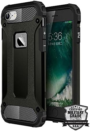 iPhone 6S Case,iPhone 6 Case,ANKOO [MILITARY GRADE] Heavy Duty Dual Layer Tough Defender Shield Case Hybrid Armor Shock Absorbing Protection Cover for Apple iPhone 6 / iPhone 6S (4.7) - Black