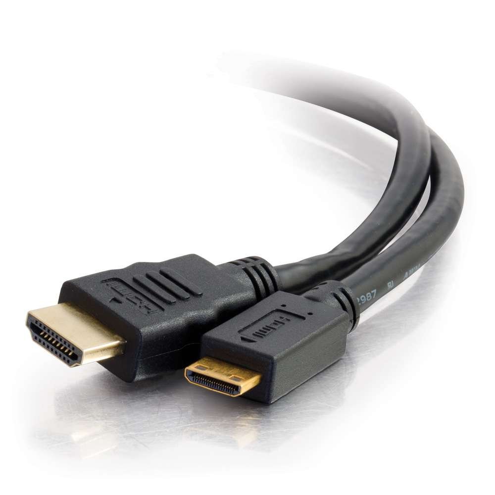 C2G 6ft (1.8m) High Speed HDMI to Mini HDMI Cable with Ethernet - 4K 60Hz HDMI 2.0 Gold Plated