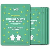 Codi New York Relaxing Aroma Hand Mask 6 Pairs | Natural Scent | Soothes & Hydrates Dry Hands | Hydrating Hand Treatment for Rough Skin & Dry Cuticles | Home Spa Gloves | Korean Skincare (Peppermint)