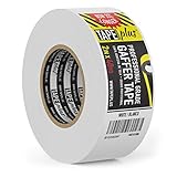 Gaffers Tape - 2 Inch by 40 Yards in White - Get 33% More! High End Professional Grade - Gaffer Tape is The Perfect Alternative to Duct Tape, Electrical Tape, and Other Adhesives