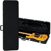 Gator Cases Hard-Shell Wood Case for Electric Bass Guitars, Fits Fender Precision/Jazz Bass, &amp; More (GWE-BASS)