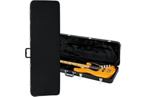 Gator Cases Hard-Shell Wood Case for Electric Bass Guitars; Fits Fender Precision/Jazz Bass, More (GWE-BASS)