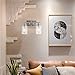 MELUCEE Metal Wall Lights with Clear Glass Shade 2 Heads Bathroom Light Fixtures Brushed Nickel Modern Vanity Lights Sconces for Hallway Bedroom Kitchen (Patent No.: US D963914 S)