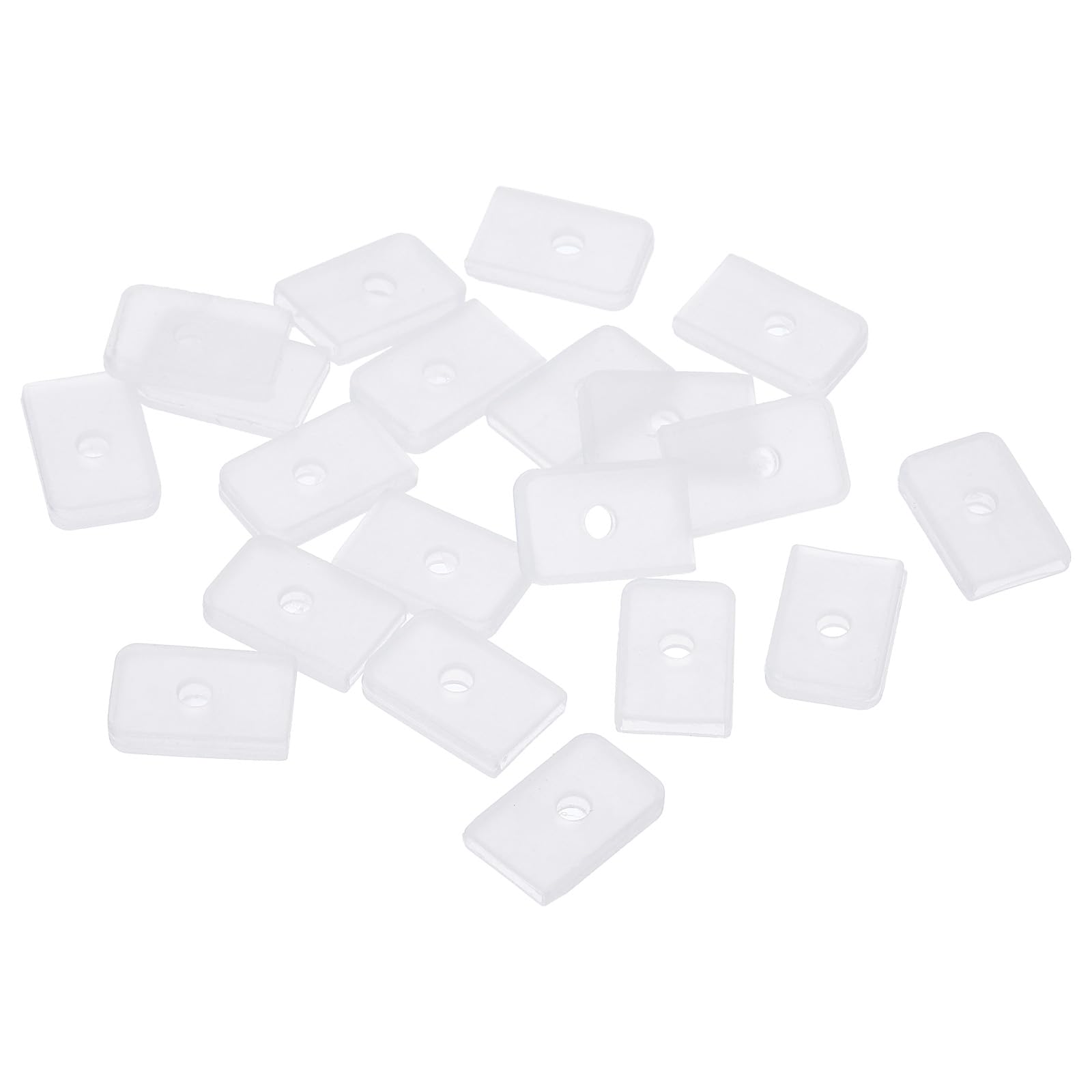 PATIKIL 8mm Silicone End Caps for Sewing, 20Pcs Collar Corset Spiral Boning Tips for Polyester Boning, White