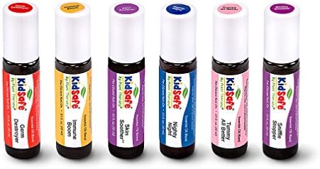 Plant Therapy KidSafe Wellness Synergy Roll-On Set, 6 Synergies Essential Oil Therapeutic Grade (10 mL Each)