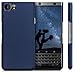 kwmobile Case for BlackBerry KEYone (Key1) - Hard Plastic Anti Slip Grip Shockproof Protective Phone Cover - Metallic Blue