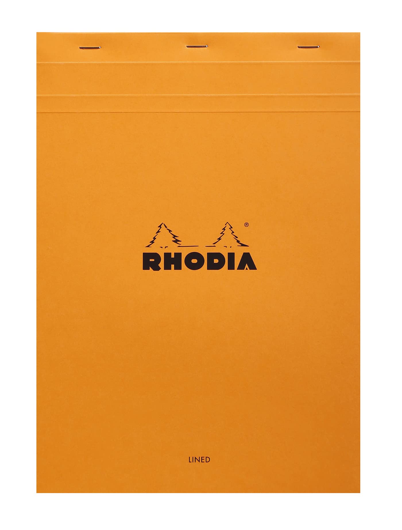 RHODIA 18600C - Stapled Notepad N°18 Orange - A4 - Lined - 80 Detachable Sheets - White Clairefontaine Paper 80 g/m - Soft, Resistant and Waterproof Coated Card Cover - Basics