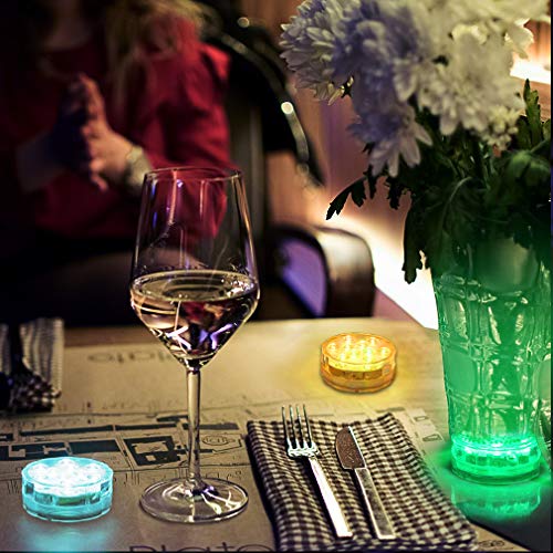 Submersible LED Lights with Remote Control,Underwater Light Waterproof RGB Changing Lights for Pond Pool Waterfall Fountain Aquarium Vase Spa Hot Tub Bathtub Christmas Decoration